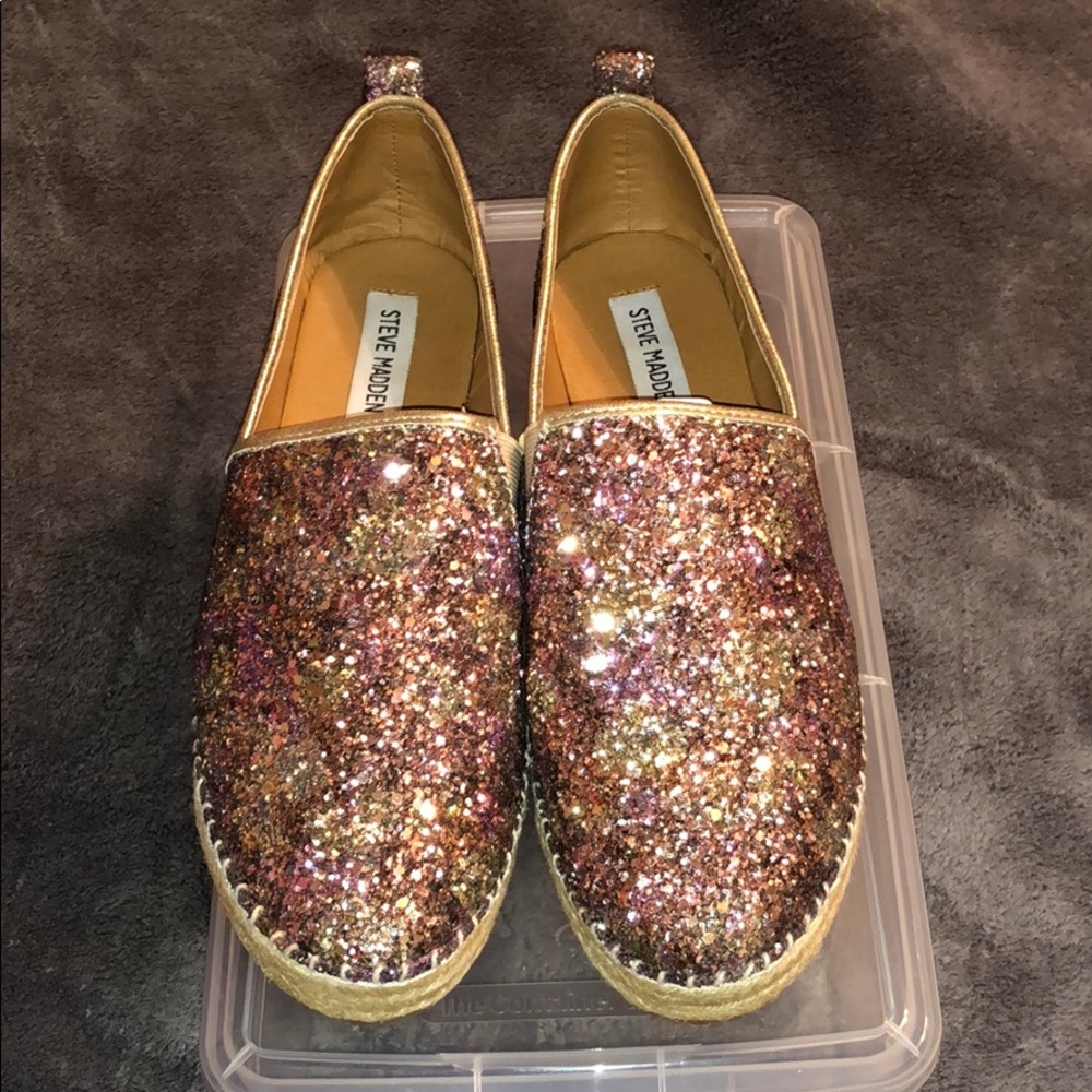 Like New Glitter Espadrilles